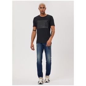 Lee Cooper 232 LCM 242044 PATRICE Bisiklet Yaka Antrasit Erkek T-shirt