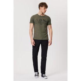Lee Cooper 232 LCM 242045 ELLERY Bisiklet Yaka Haki Erkek T-shirt
