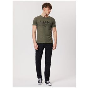 Lee Cooper 232 LCM 242045 ELLERY Bisiklet Yaka Haki Erkek T-shirt