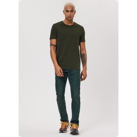 Lee Cooper 232 LCM 242052 Real Bisiklet Yaka Haki Erkek T-shirt