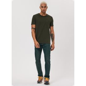 Lee Cooper 232 LCM 242052 Real Bisiklet Yaka Haki Erkek T-shirt