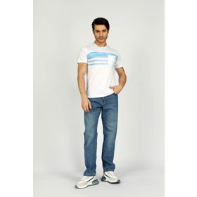 Lee Cooper 232 LCM 242055 Beyaz Jımm Bisiklet Yaka Erkek T-shirt