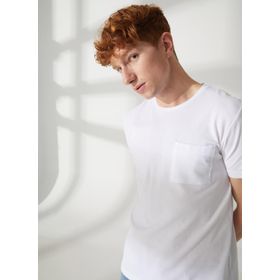 Lee Cooper 232 LCM 242056 TWINGO Bisiklet Yaka Beyaz Erkek T-shirt