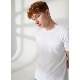 Lee Cooper 232 LCM 242056 TWINGO Bisiklet Yaka Beyaz Erkek T-shirt