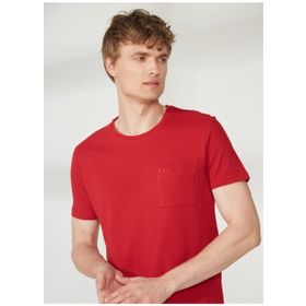 Lee Cooper 232 LCM 242056 Twingo Bisiklet Yaka Kırmızı Erkek T-shirt