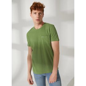 Lee Cooper 232 LCM 242056 TWINGO Bisiklet Yaka Yeşil Erkek T-shirt