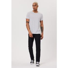 Lee Cooper 232 LCM 242060 BAINES Bisiklet Yaka Gri Melanj Erkek T-shirt