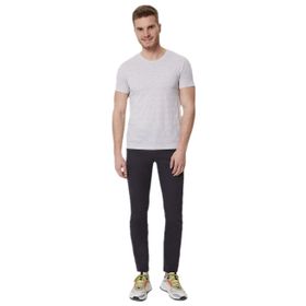 Lee Cooper 232 LCM 242060 BAINES Bisiklet Yaka Gri Melanj Erkek T-shirt
