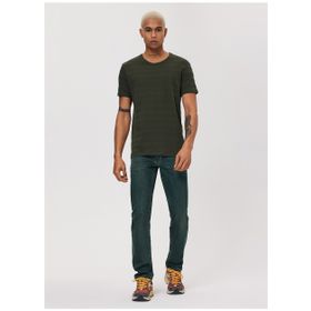 Lee Cooper 232 LCM 242060 BAINES Bisiklet Yaka Haki Erkek T-shirt