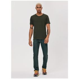 Lee Cooper 232 LCM 242060 BAINES Bisiklet Yaka Haki Erkek T-shirt