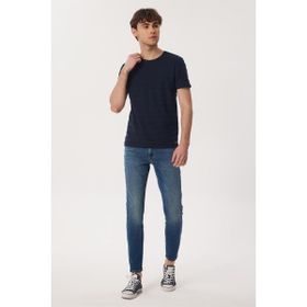 Lee Cooper 232 LCM 242060 BAINES Bisiklet Yaka Koyu Lacivert Erkek T-shirt