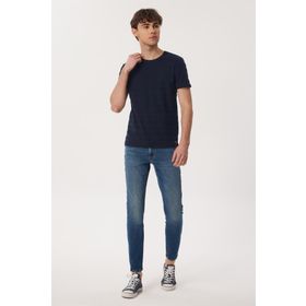 Lee Cooper 232 LCM 242060 BAINES Bisiklet Yaka Koyu Lacivert Erkek T-shirt
