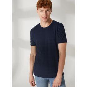 Lee Cooper 232 LCM 242060 BAINES Bisiklet Yaka Koyu Lacivert Erkek T-shirt