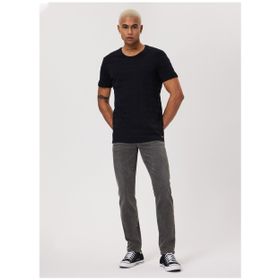 Lee Cooper 232 LCM 242060 BAINES Bisiklet Yaka Siyah Erkek T-shirt