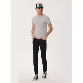 Lee Cooper 232 LCM 242061 GAEL Bisiklet Yaka Gri Melanj Erkek T-shirt