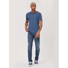Lee Cooper 232 LCM 242061 GAEL Bisiklet Yaka İndigo Erkek T-shirt