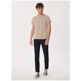 Lee Cooper 232 LCM 242064 TWINGO 1 Bisiklet Yaka Bej Erkek T-shirt