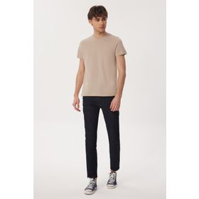 Lee Cooper 232 LCM 242064 TWINGO 1 Bisiklet Yaka Bej Erkek T-shirt