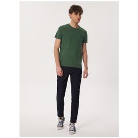 Lee Cooper 232 LCM 242064 TWINGO 1 Bisiklet Yaka Koyu Yeşil Erkek T-shirt