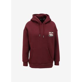 Lee Cooper 241 LCF 241003 Kındy Kapüşon Yaka Mürdüm Kadın Sweatshirt