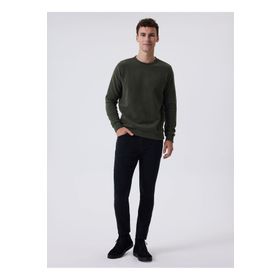 Lee Cooper 241 LCM 241016 NEWDWADE A. Haki O Yaka Haki Erkek Sweatshirt