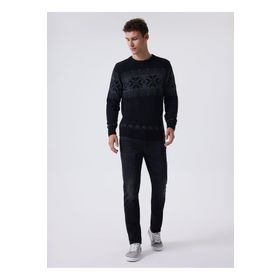 Lee Cooper 241 LCM 241036 Siyah Snowy Balıkçı Yaka Erkek Kazak