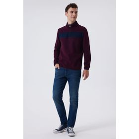 Lee Cooper 241 LCM 241067 Bordo Poys Erkek Sweatshirt