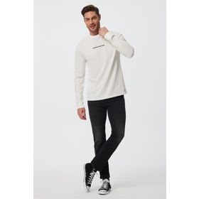 Lee Cooper 241 LCM 242003 O Yaka Kırık Beyaz Erkek T-Shirt