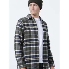 Lee Cooper 2410036118 Ekose Haki Erkek Gömlek