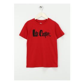 Lee Cooper 242 LCB 242001 Kırmızı Baskılı Erkek T-shirt