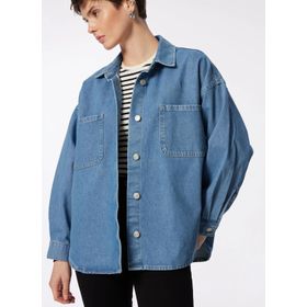 Lee Cooper 242 LCF 131001 Açık Lacivert Denim Kadın Ceket
