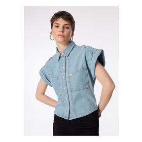 Lee Cooper 242 LCF 131007 Açık Mavi Kadın Denim Ceket
