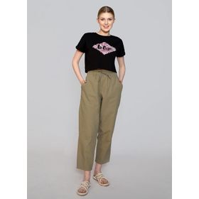 Lee Cooper 242 LCF 221005 Alberta Haki Kadın Dokuma Pantolon