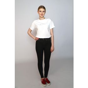 Lee Cooper 242 LCF 242008 Beyaz Karen O Yaka Kadın T-shirt
