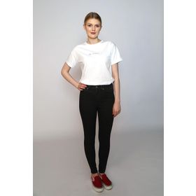 Lee Cooper 242 LCF 242008 Beyaz Karen O Yaka Kadın T-shirt