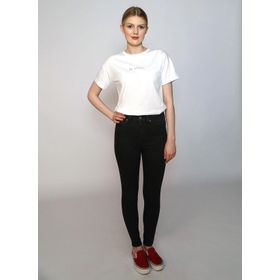 Lee Cooper 242 LCF 242008 Beyaz Karen O Yaka Kadın T-shirt