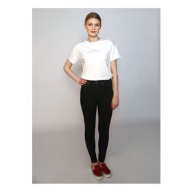 Lee Cooper 242 LCF 242008 Beyaz Karen O Yaka Kadın T-shirt