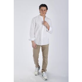 Lee Cooper 242 LCM 241009 Beyaz Julsa Erkek Dokuma Gömlek