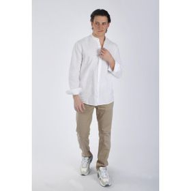 Lee Cooper 242 LCM 241009 Beyaz Julsa Erkek Dokuma Gömlek