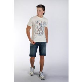 Lee Cooper 242 LCM 242009 Ekru Capela Erkek T-shirt