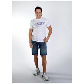 Lee Cooper 242 LCM 242016 1101 Beyaz Cador O Yaka Erkek T-shirt
