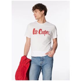 Lee Cooper 242 LCM 242017 Beyaz Londonlogo Erkek T-shirt