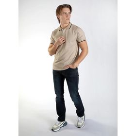 Lee Cooper 242 LCM 242029 Bej Jasec Erkek Polo Yaka T-shirt