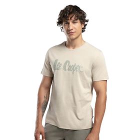 Lee Cooper 242019 Bej Erkek T-shirt