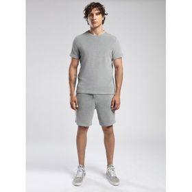 Lee Cooper 252 LCM 242008 Naul Gri Yuvarlak Yaka Erkek T-Shirt