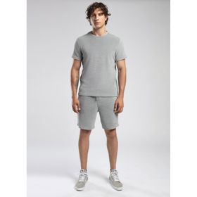 Lee Cooper 252 LCM 242008 Naul Gri Yuvarlak Yaka Erkek T-Shirt