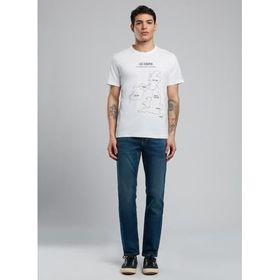 Lee Cooper 252 LCM 242037 England Beyaz Yuvarlak Yaka Erkek T-Shirt