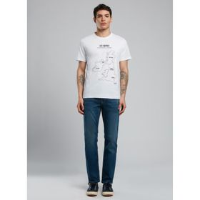 Lee Cooper 252 LCM 242037 England Beyaz Yuvarlak Yaka Erkek T-Shirt