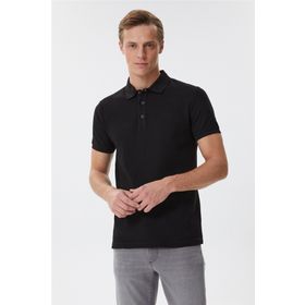 Lee Cooper 625242049 Siyah Erkek Tylen Polo Yaka T-shirt