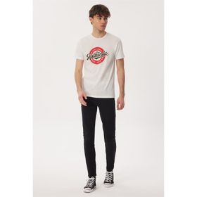 Lee Cooper Authen Beyaz O Yaka Erkek T-Shirt